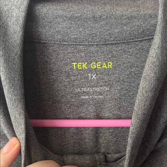 NWOT Tek Gear Women's Heather Gray Full-Zip Jacket - Picture 3 of 4